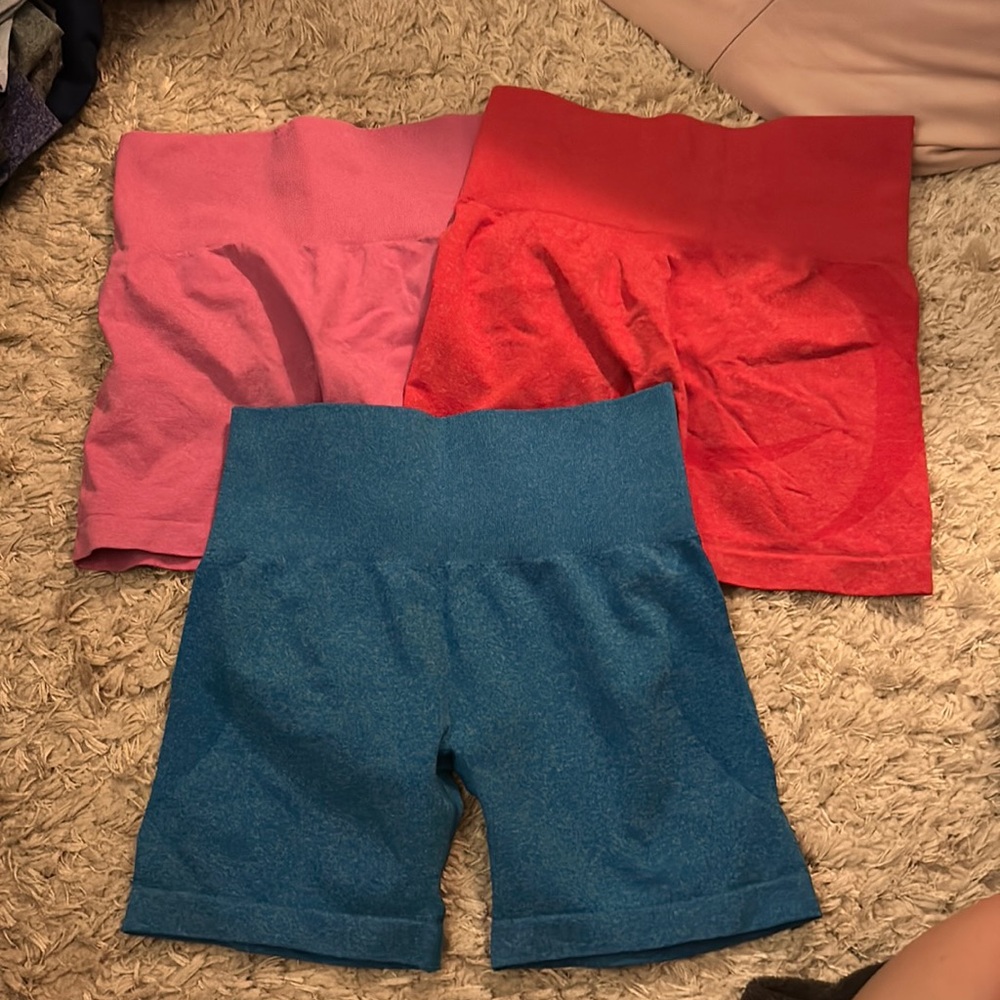 3 pack of Amazon biker shorts